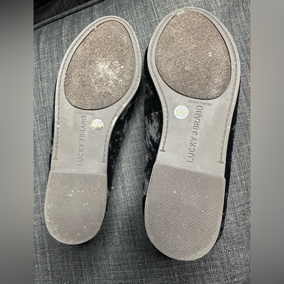 Lucky Brand Women's Black crushed Velvet Loafers. Women’s 6 - Picture 5 of 5